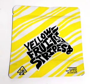 Yellow Fruit Stripes Smell Proof Gram Bag 10pk