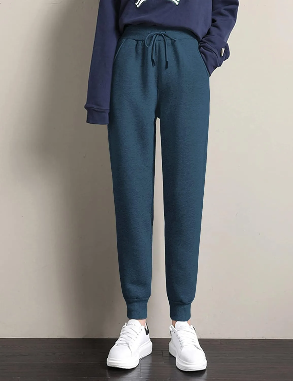 Yeokou Women's Warm Sherpa Lined Athletic Sweatpants Jogger Fleece Pants