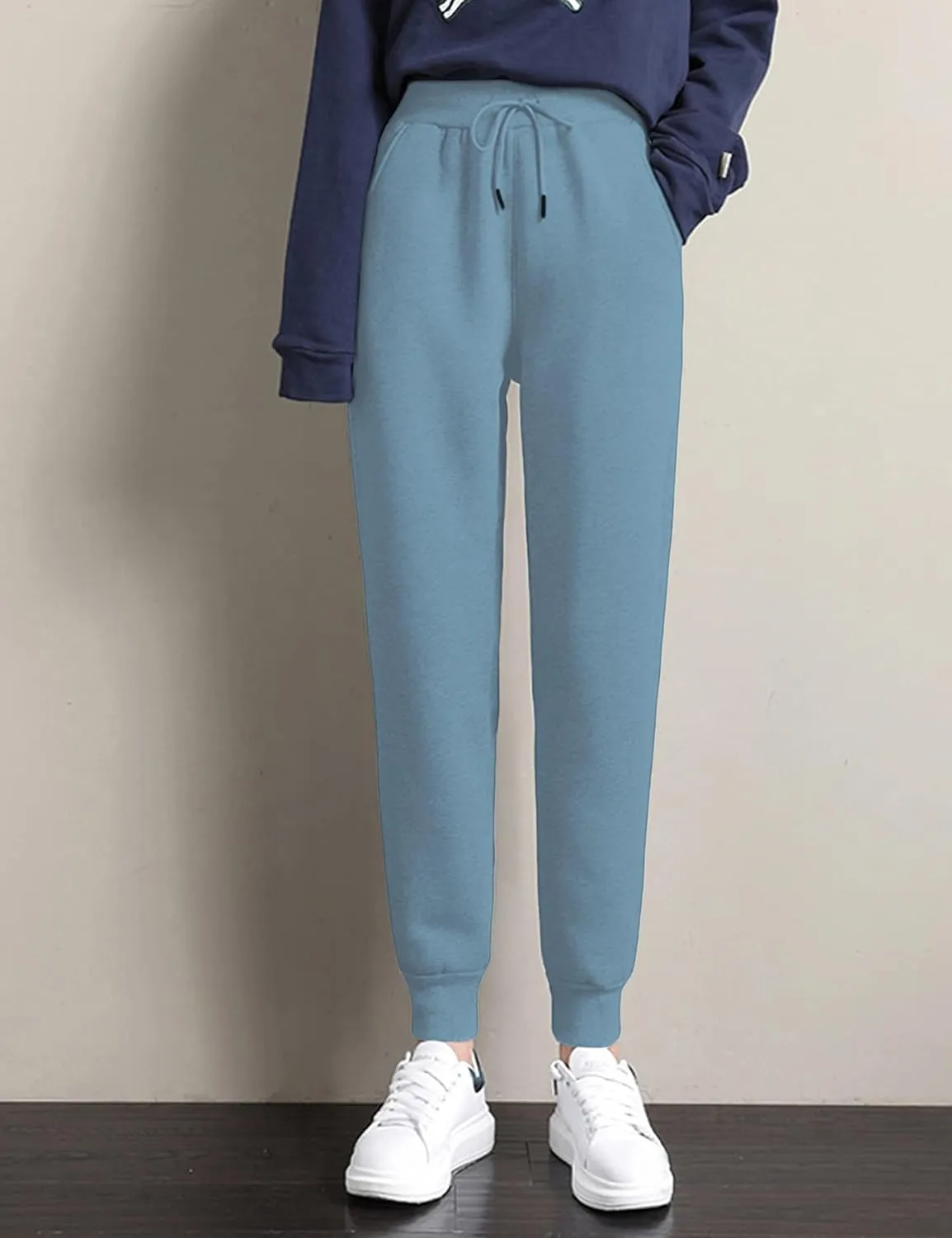 Yeokou Women's Warm Sherpa Lined Athletic Sweatpants Jogger Fleece Pants