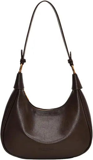 YFGBCX Small Shoulder Bag Crossbody Red Crescent Retro Solid Color Half Moon Fall Purse