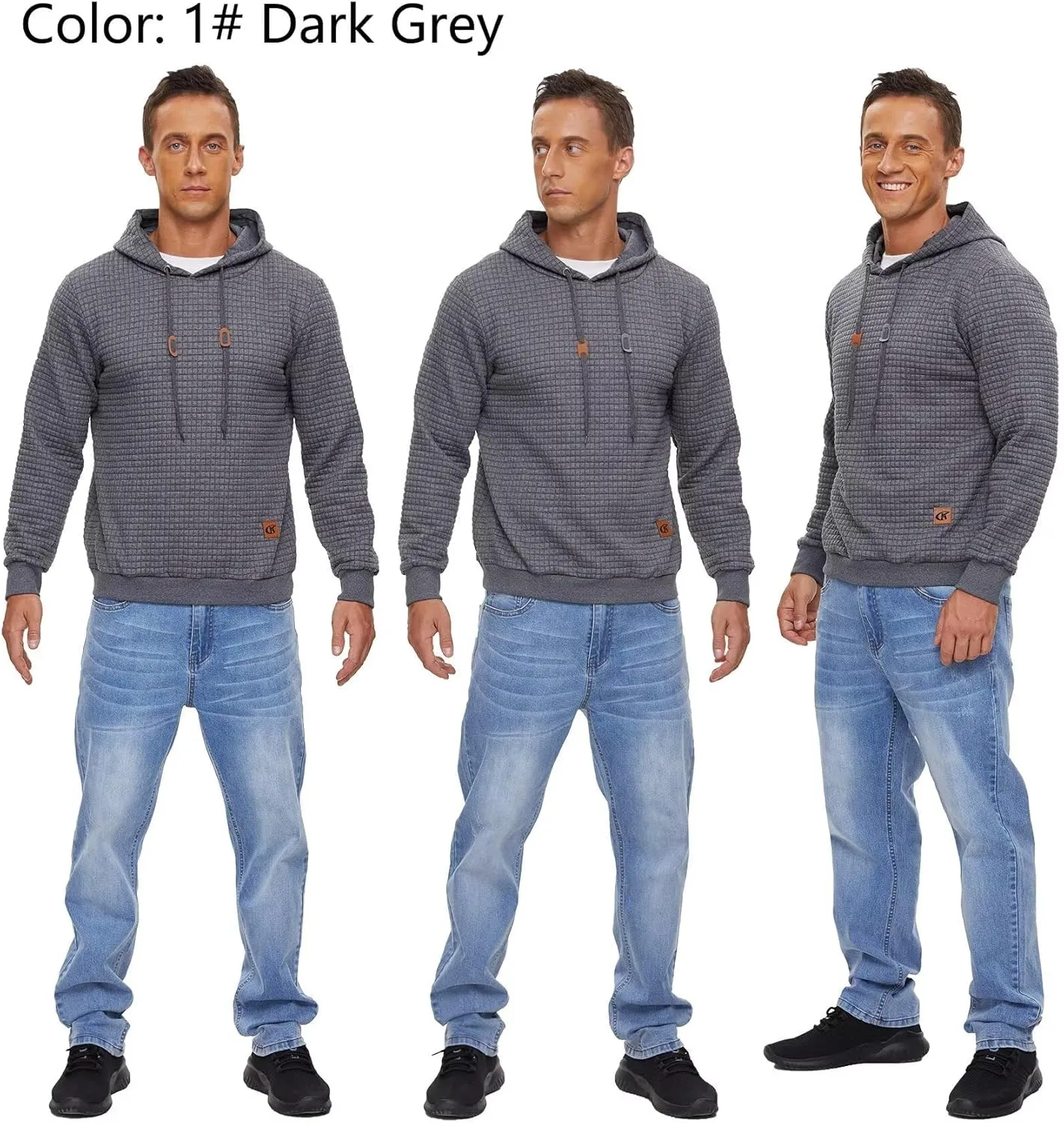 YuKaiChen Men's Casual Pullover Hoodies Long Sleeve Hooded Sweatshirts