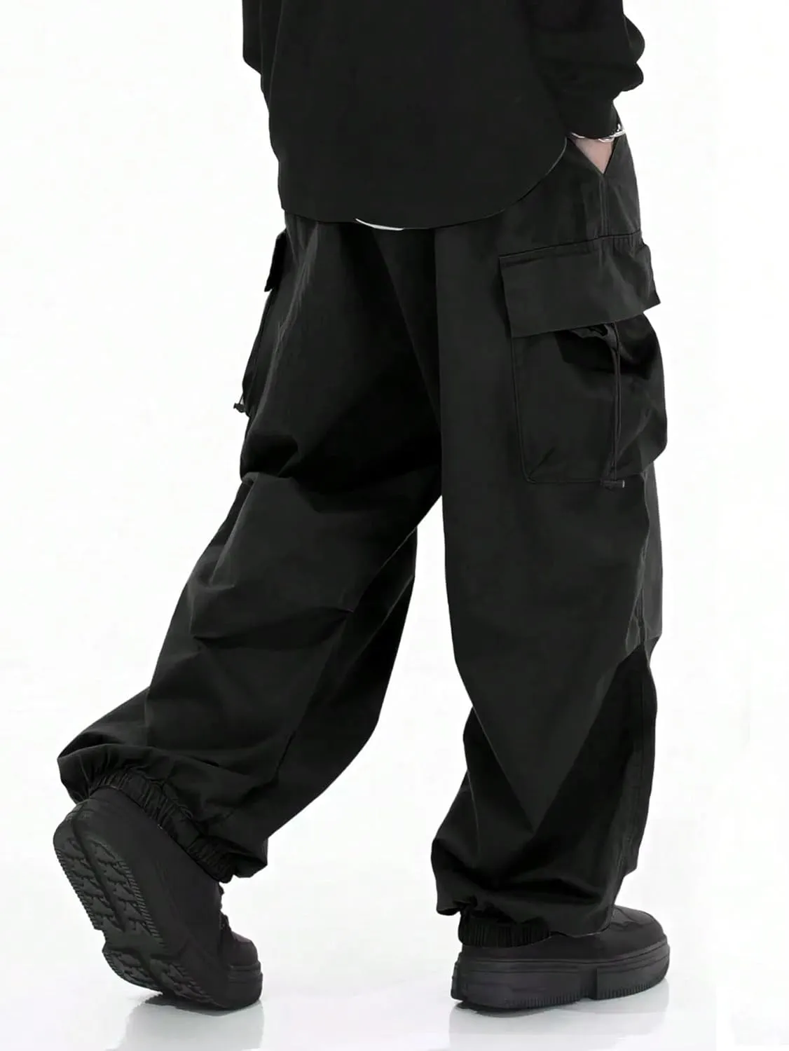 ZAFUL Men's Harem Pants Casual Cargo Pants Lightweight Quick Dry Travel Pants for Beach Yoga Hiking Festivals Streetwear