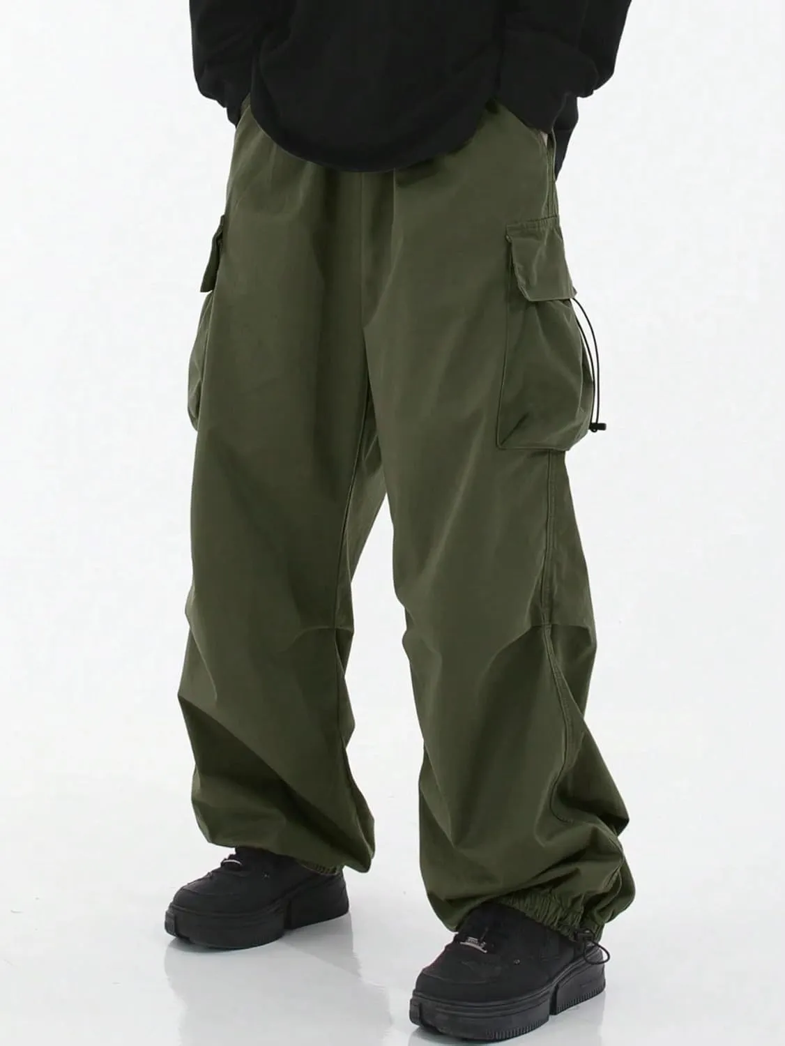 ZAFUL Men's Harem Pants Casual Cargo Pants Lightweight Quick Dry Travel Pants for Beach Yoga Hiking Festivals Streetwear