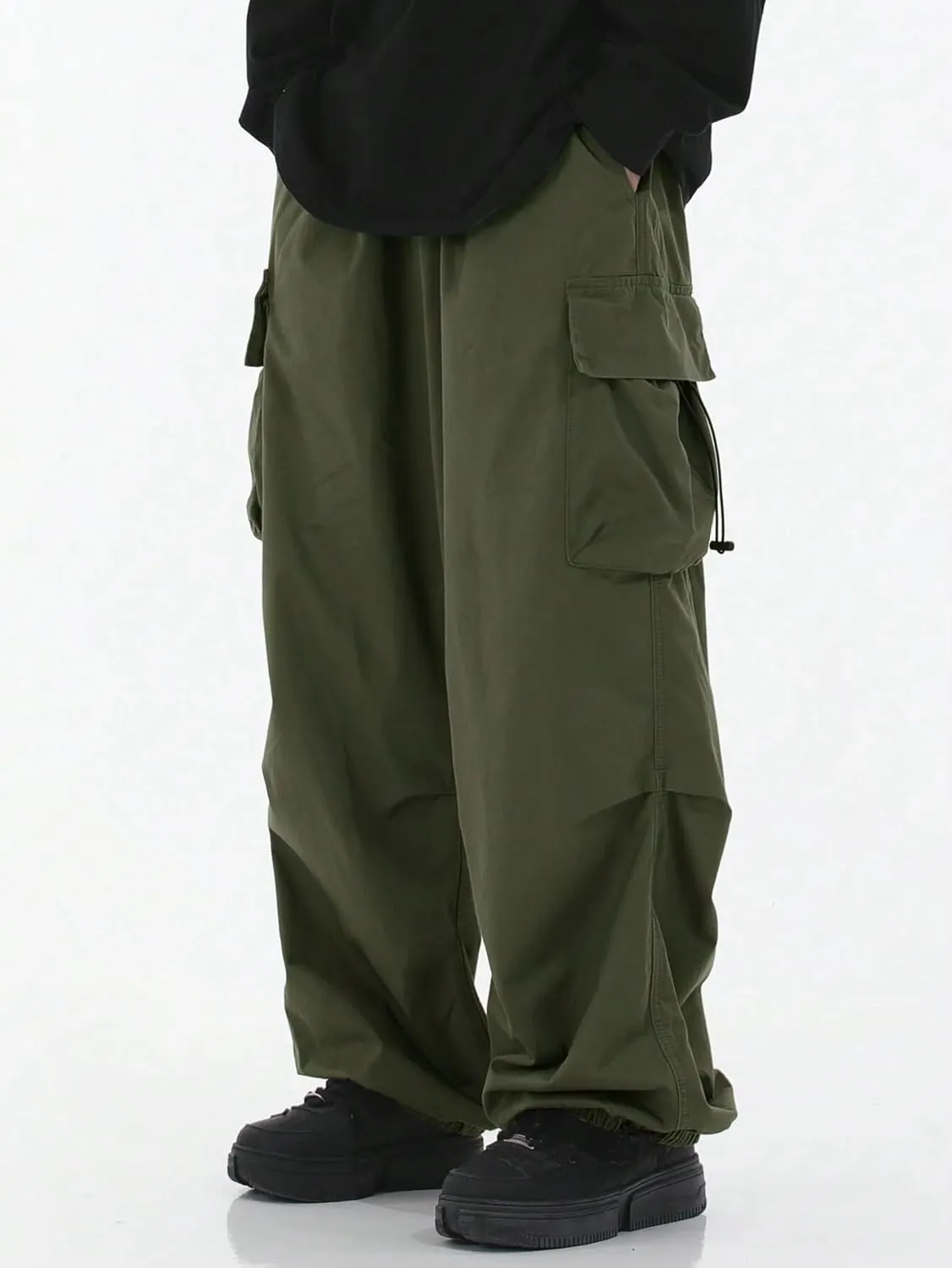 ZAFUL Men's Harem Pants Casual Cargo Pants Lightweight Quick Dry Travel Pants for Beach Yoga Hiking Festivals Streetwear