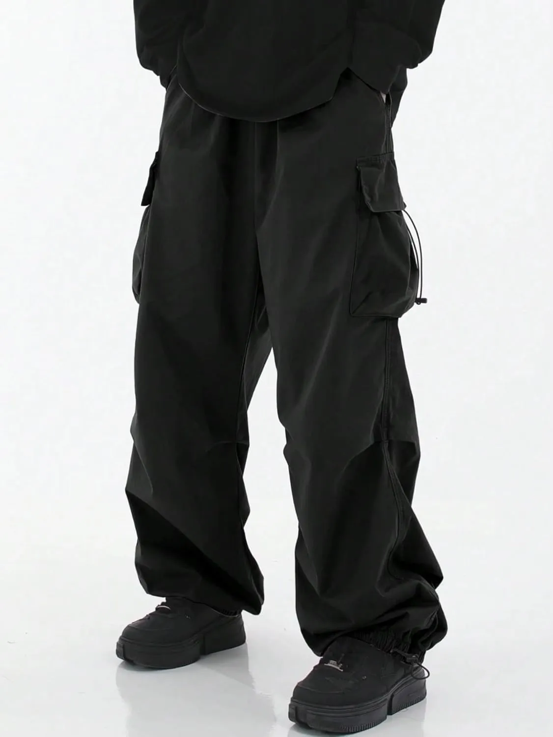 ZAFUL Men's Harem Pants Casual Cargo Pants Lightweight Quick Dry Travel Pants for Beach Yoga Hiking Festivals Streetwear