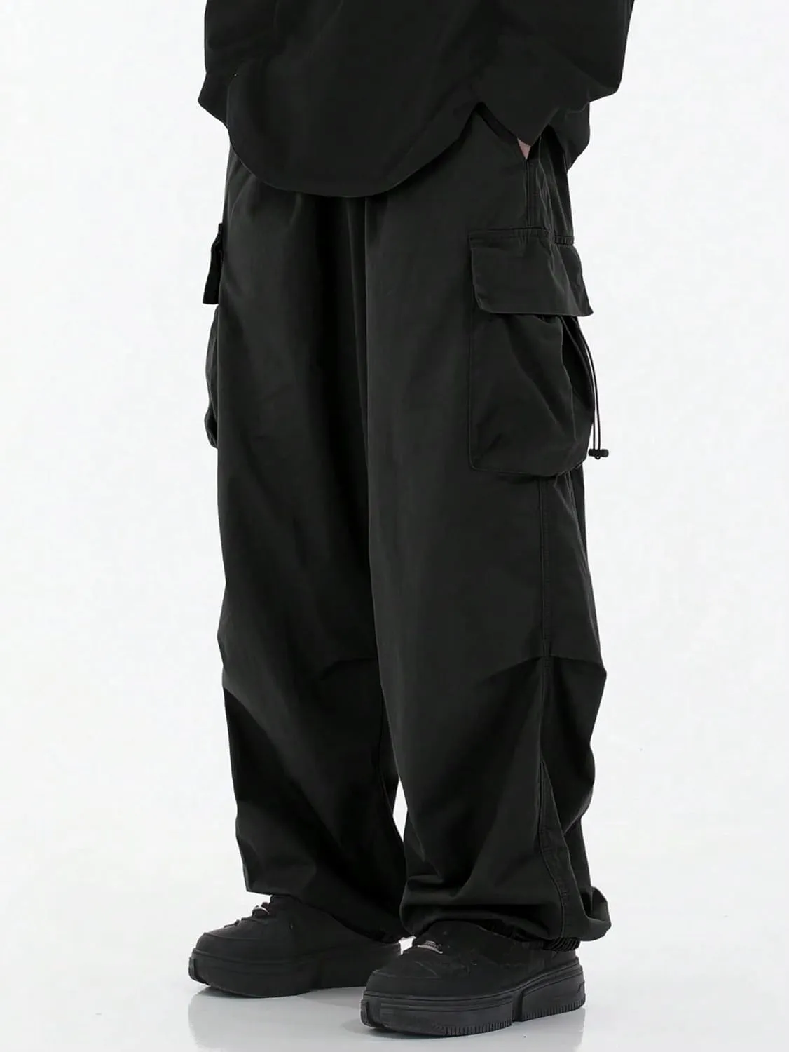 ZAFUL Men's Harem Pants Casual Cargo Pants Lightweight Quick Dry Travel Pants for Beach Yoga Hiking Festivals Streetwear
