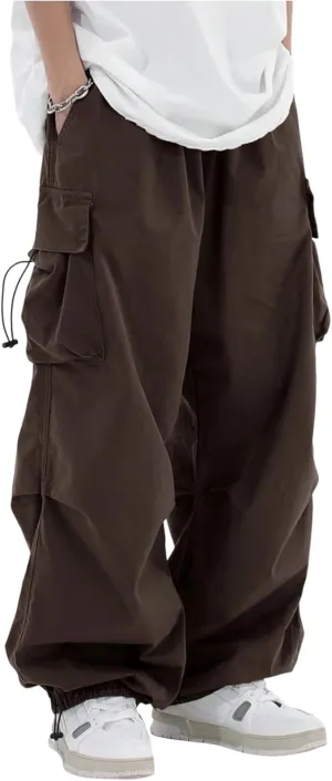 ZAFUL Men's Harem Pants Casual Cargo Pants Lightweight Quick Dry Travel Pants for Beach Yoga Hiking Festivals Streetwear