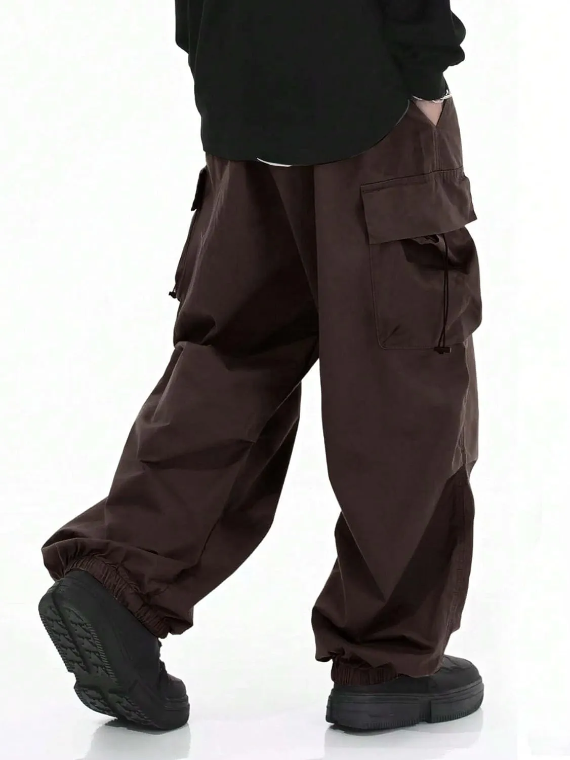 ZAFUL Men's Harem Pants Casual Cargo Pants Lightweight Quick Dry Travel Pants for Beach Yoga Hiking Festivals Streetwear
