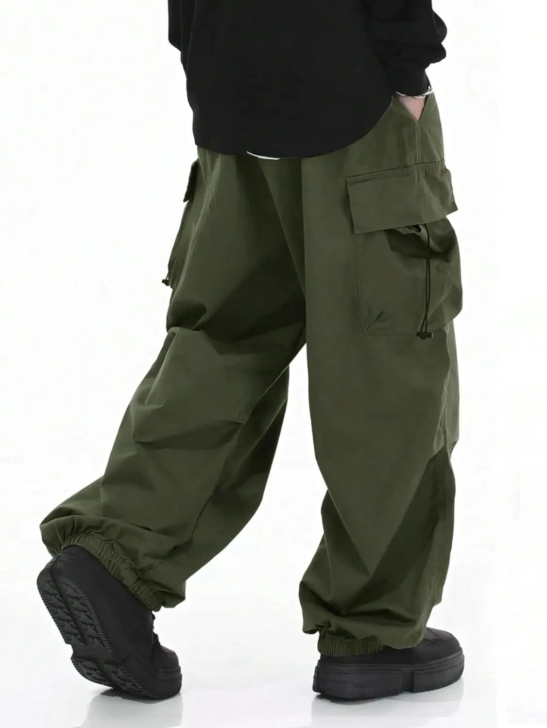 ZAFUL Men's Harem Pants Casual Cargo Pants Lightweight Quick Dry Travel Pants for Beach Yoga Hiking Festivals Streetwear