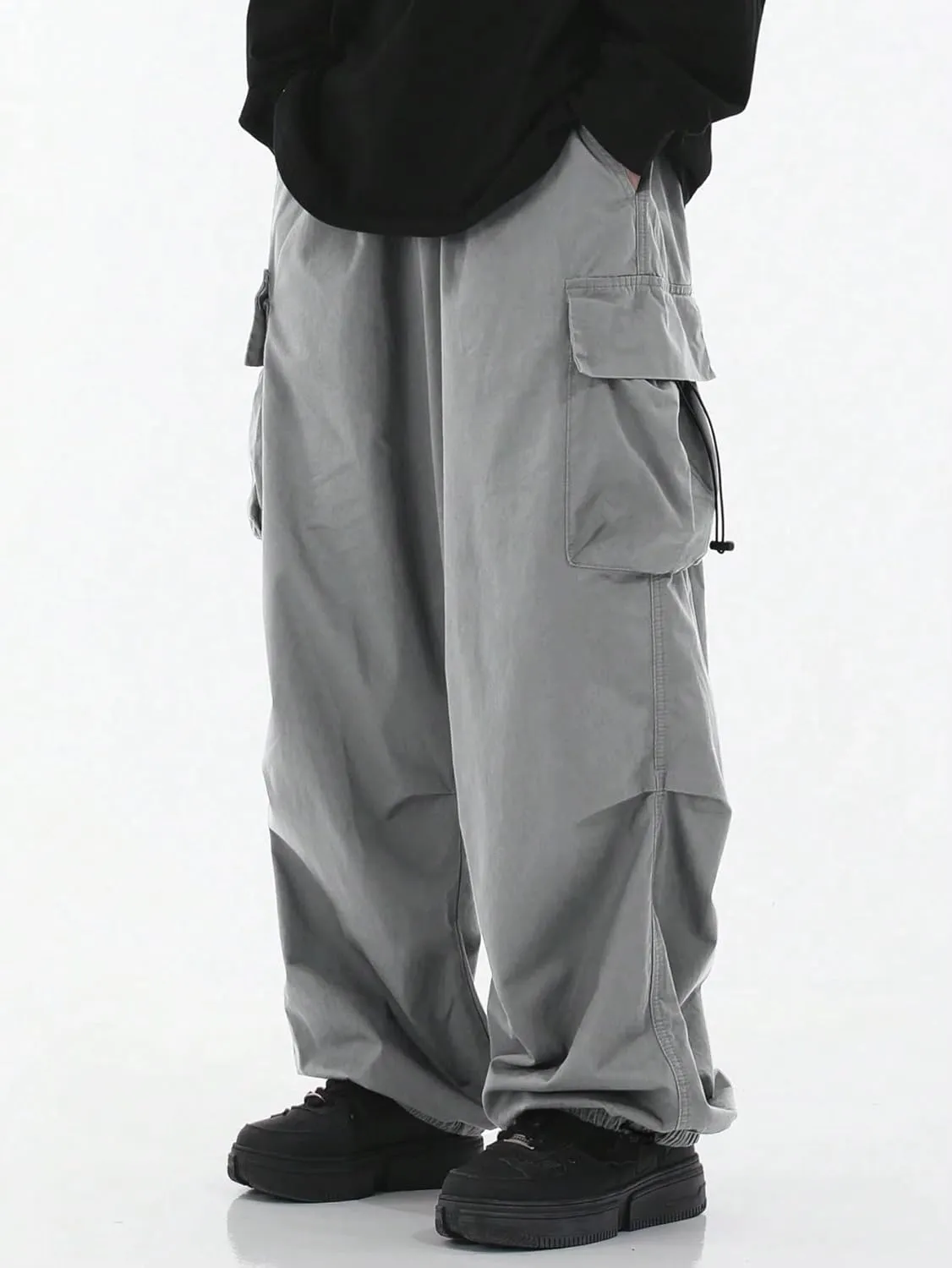 ZAFUL Men's Harem Pants Casual Cargo Pants Lightweight Quick Dry Travel Pants for Beach Yoga Hiking Festivals Streetwear