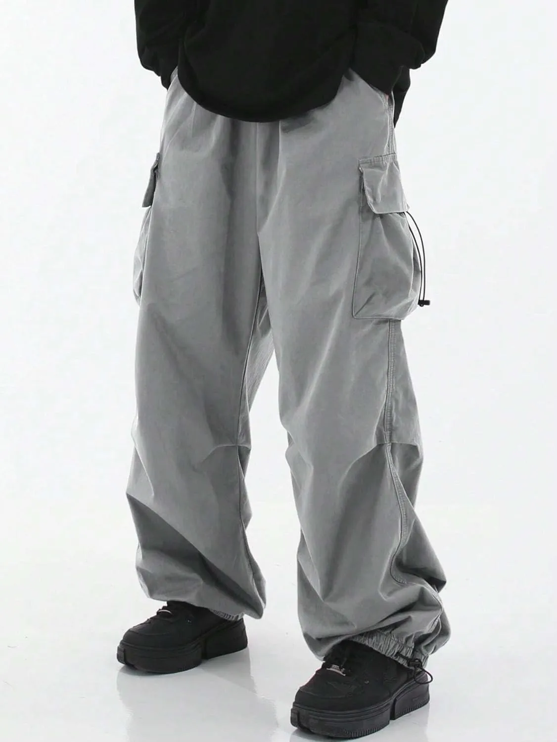 ZAFUL Men's Harem Pants Casual Cargo Pants Lightweight Quick Dry Travel Pants for Beach Yoga Hiking Festivals Streetwear